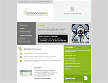 Tablet Screenshot of endocrinovet.com.br